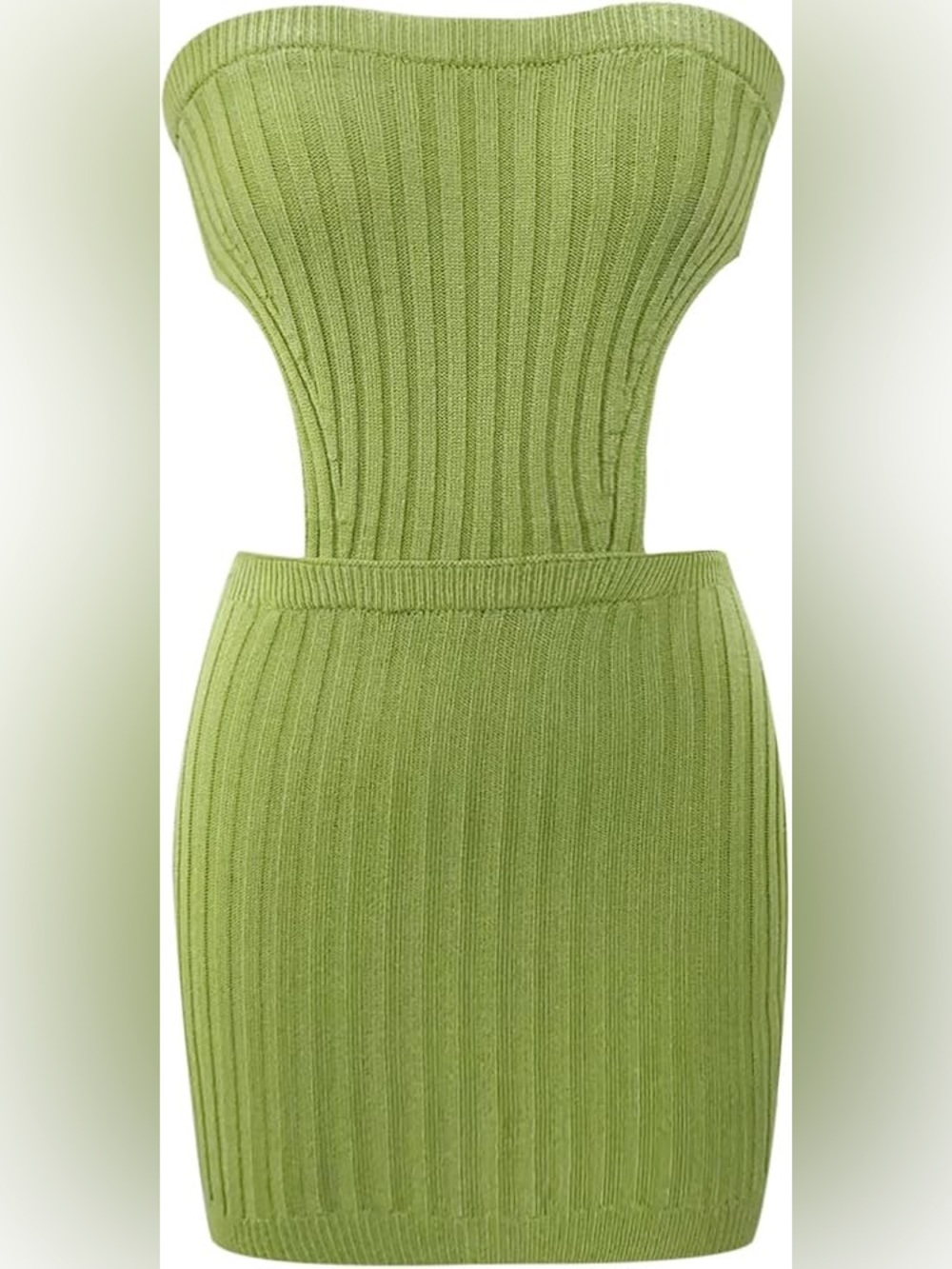 Fairycore Ribbed Cutout Mini Dress Size XS/S whimsy festival coquette Girl